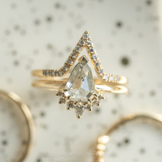 salt and pepper geometric diamond ring
