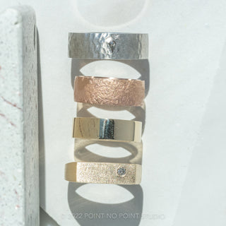 14k rose gold men's wedding ring
