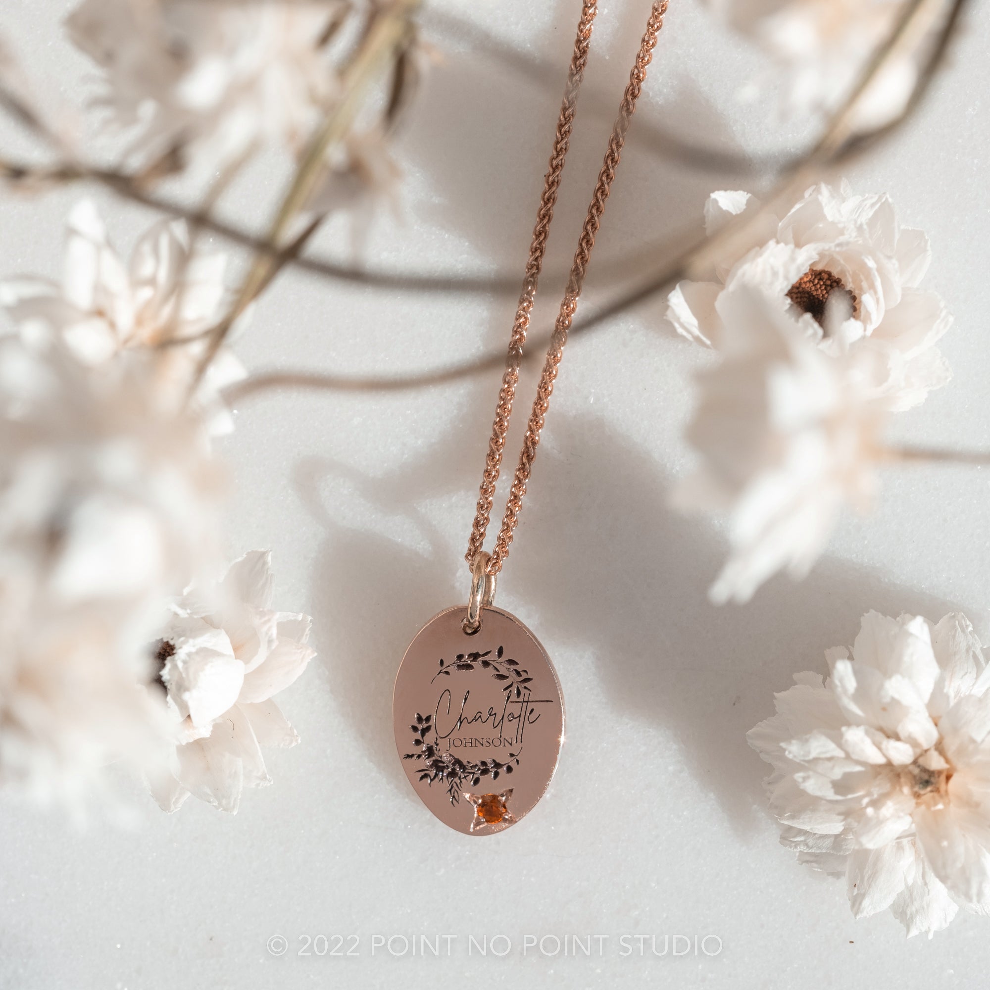 Birthstone 14k Charms For Necklace 14k Gold Engraved Viero With