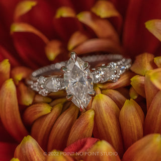 Custom Vintage Moissanite Engagement Ring