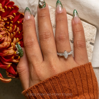 Custom Vintage Moissanite Engagement Ring