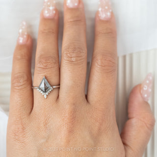 Salt and pepper diamond ring