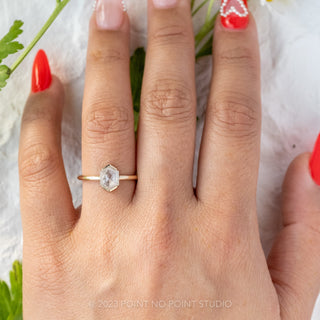 salt and pepper engagement ring