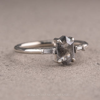 salt and pepper diamond ring