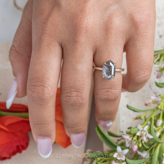 salt and pepper diamond ring