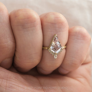 morganite and diamond ring