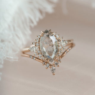 salt and pepper marquise diamond ring 