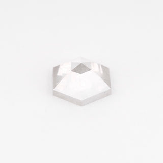 1 Carat Icy White Diamond, Rose Cut Hexagon
