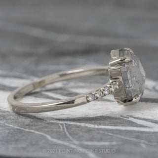 Grey Hexagon Diamond Ring
