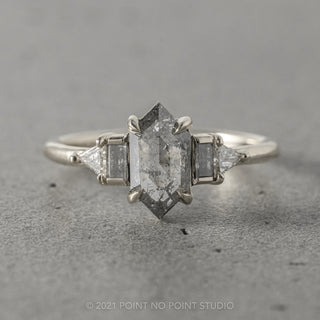 salt and pepper diamond ring