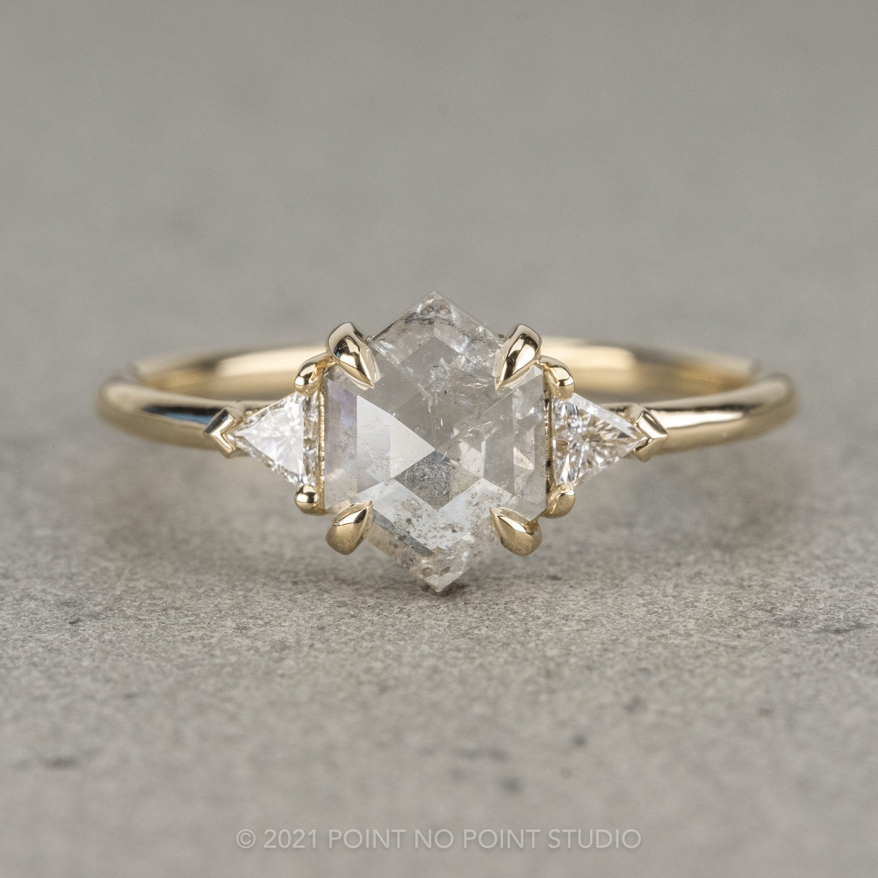 Icy white salt and pepper diamond Clearance