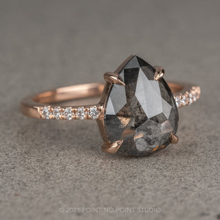 Salt & Pepper Diamond Ring