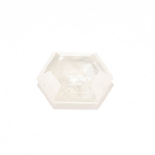 1.57 Carat Icy White Diamond, Rose Cut Hexagon