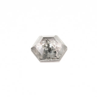 .83 Carat Salt and Pepper Rose Cut Hexagon Diamond