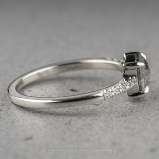 Salt & Pepper Hexagon Diamond Ring