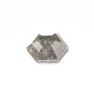 1.32 Carat Salt and Pepper Rose Cut Hexagon Diamond