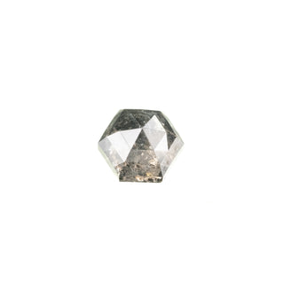 1.31 Carat Salt and Pepper Rose Cut Hexagon Diamond