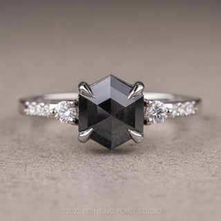 black hexagon diamond