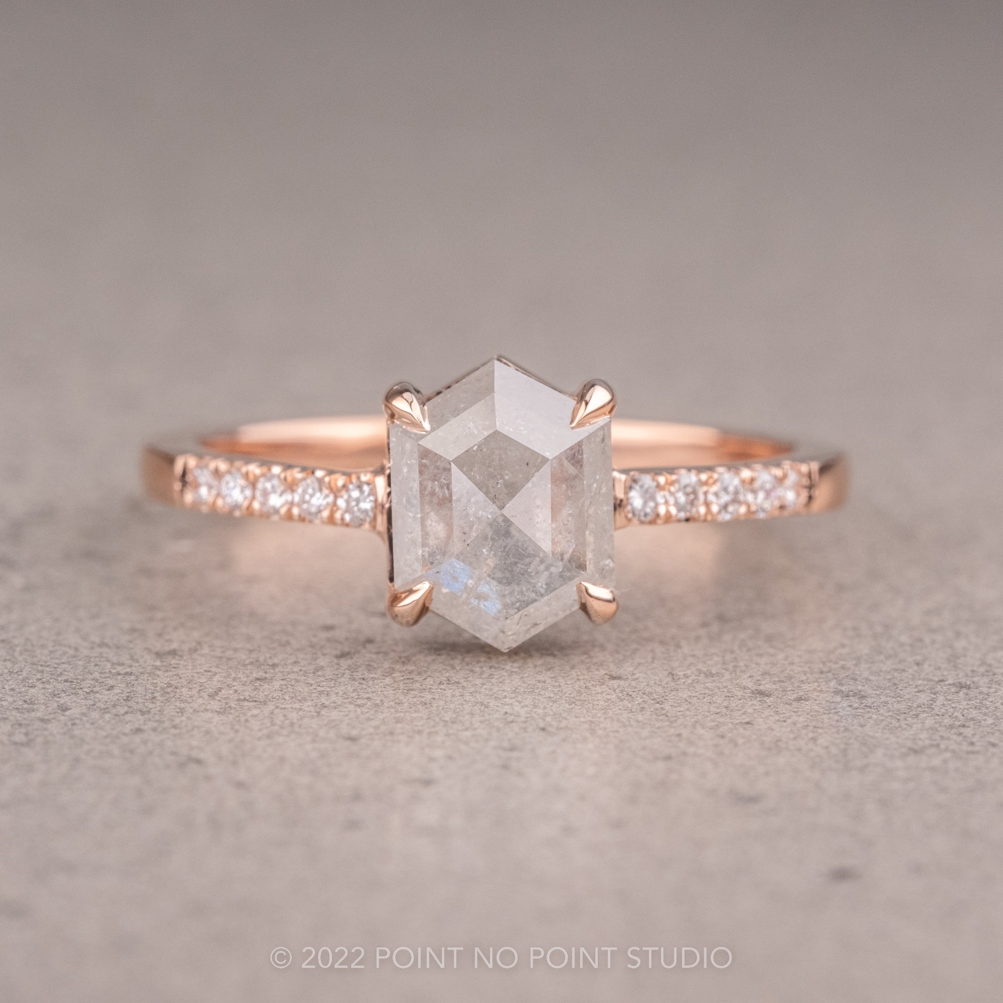 Icy white salt and pepper diamond Clearance