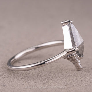 Kite diamond engagement ring