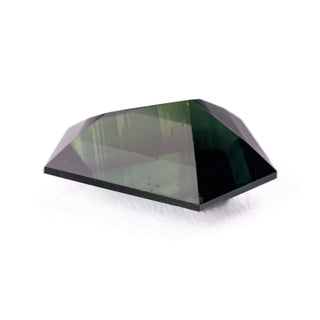 3.38 Carat Deep Green Brilliant Cut Geometric Sapphire