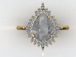 Custom Cosette engagement ring