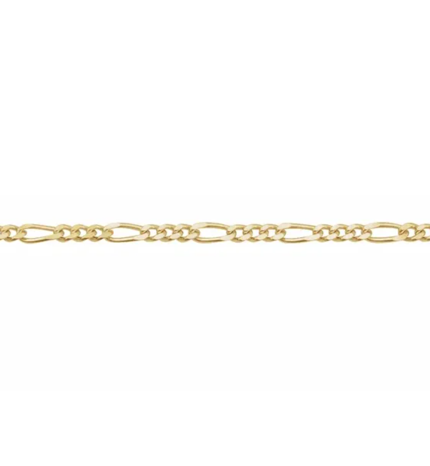 9ct White Gold 16cm Solid Figaro Diamond I.d. Bracelet | Prouds