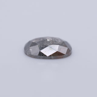 1.37 Carat Salt and Pepper Rose Cut Oval Diamond