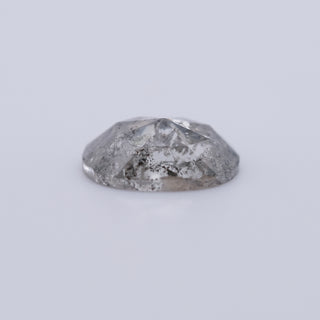  Salt and Pepper Rose Cut Oval Diamond