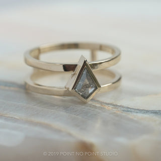 Custom Double Band Engagement Ring