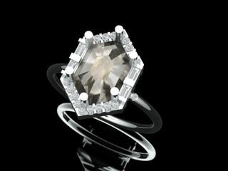 Ivy Halo Engagement Ring