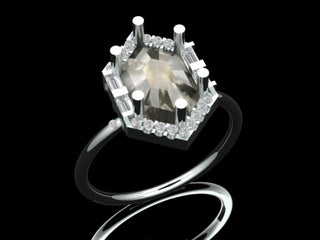 Ivy Halo Engagement Ring