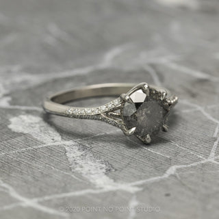 Salt & Pepper Diamond Engagement Ring