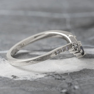 Reverse Ombre Diamond Wedding Ring, Duchess Setting, Platinum