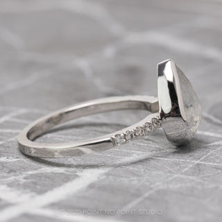 Custom bezel Jules engagement ring