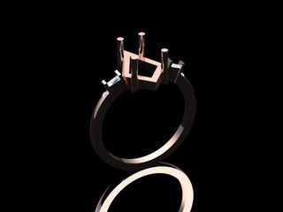 Custom Betty engagement ring