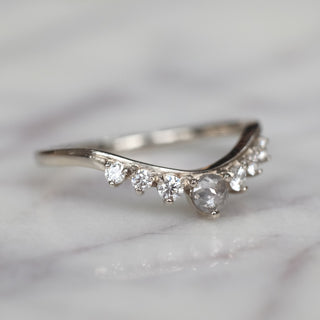 Diamond Contour Wedding Ring