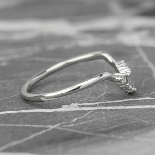 White Diamond Wedding Band