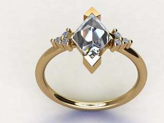 Custom petite Quinn engagement ring