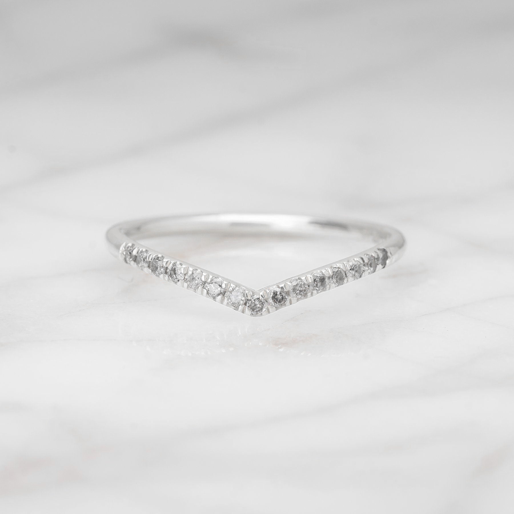 Gray diamond wedding band Clearance