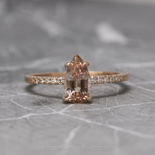 Custom Morganite engagement ring
