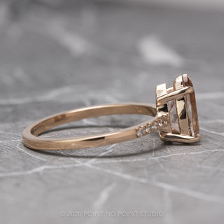 Custom Morganite engagement ring